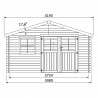 Caseta Boreal. 28 mm, 398x248 cm. 9,87 m²