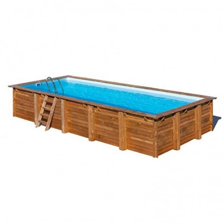 Piscina madera rectangular 918 x 327 cm