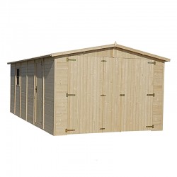 Garaje de madera Mikhail II, 19 mm, 300x600 cm, 18m²